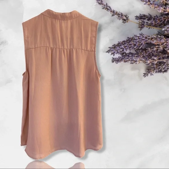 Sleeveless Pastel Pink Lightweight Top (Workwear and Casual wear) - Picture 3 of 10